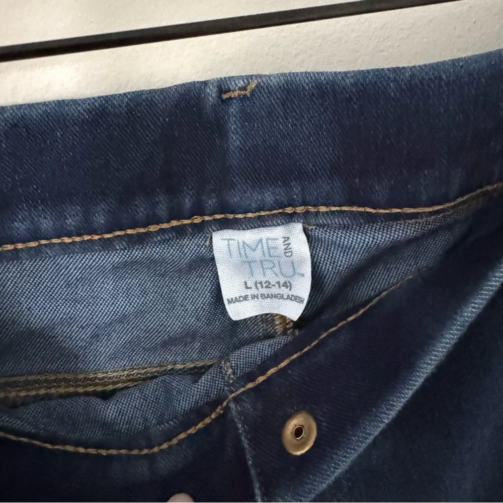 Time and Tru Dark Blue Jeggins Size L 12-14 - Picture 7 of 7